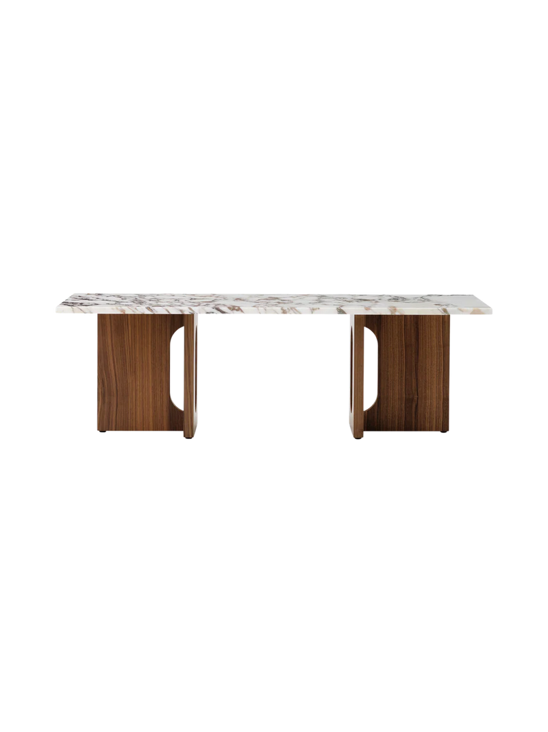 Androgyne Lounge Table - Wood - Audo Copenhagen - Coffee Tables - Dark Stained Oak - Kunis Breccia Sand - HORNE