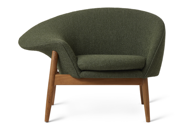 Fried Egg Lounge Chair - Warm Nordic - Chairs - Barnum 09/Smoked Oak - Left - Facing - HORNE