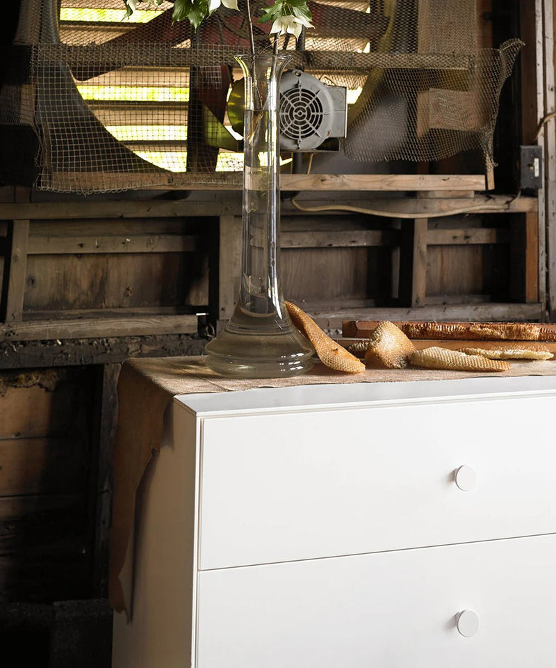 3 Drawer Dresser - Sparrow - Oeuf Kids + Baby - White/Birch - HORNE