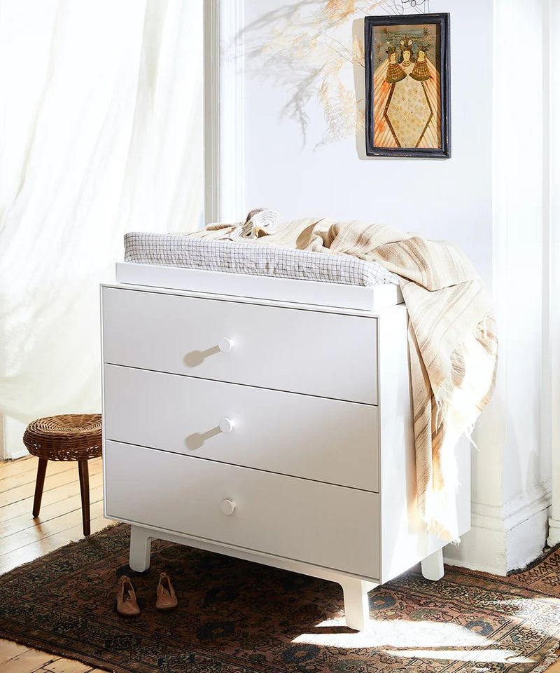 3 Drawer Dresser - Sparrow - Oeuf Kids + Baby - White/Birch - HORNE