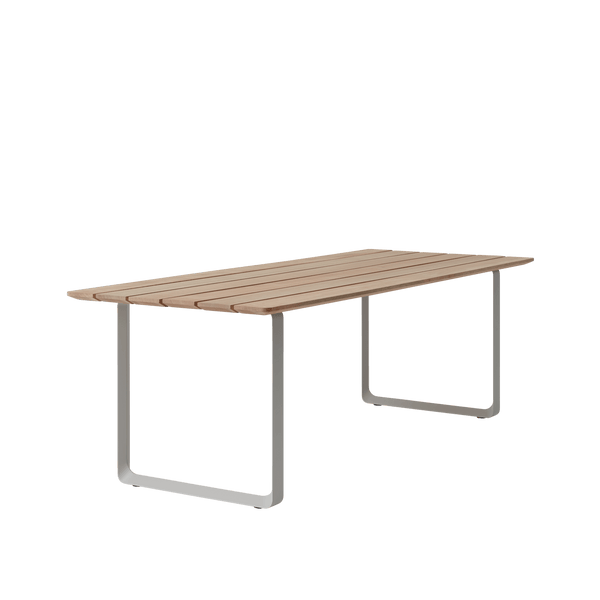 70/70 Outdoor Table - Muuto Tables - Sapele Mahogany/Grey - HORNE