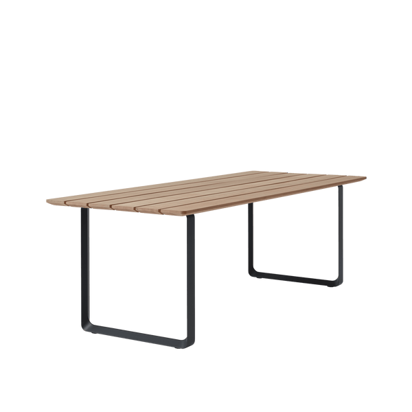 70/70 Outdoor Table - Muuto Tables - Sapele Mahogany/Anthracite Black - HORNE