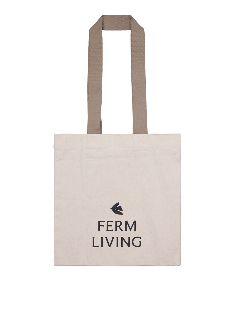 Ferm Living Everyday Tote Bag - Undyed/Dark Cashme