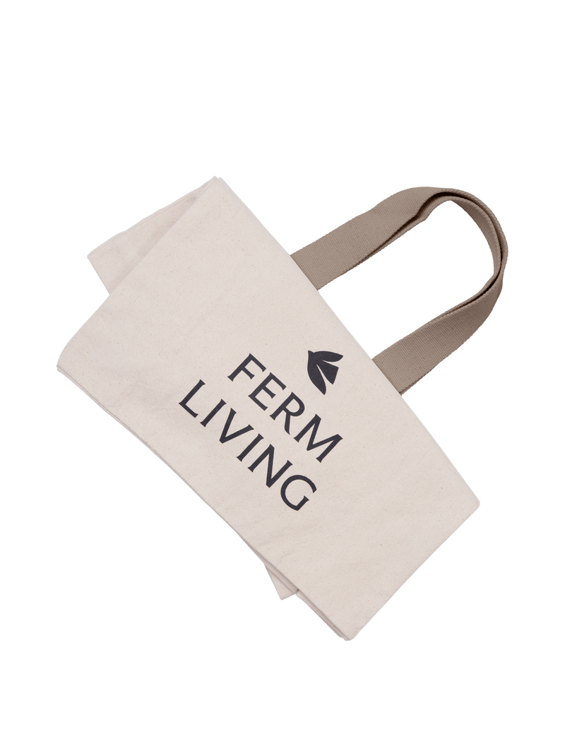 Ferm Living Everyday Tote Bag - Undyed/Dark Cashme