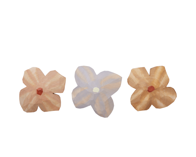 Poesie Hand-carved Magnets - Set of 3