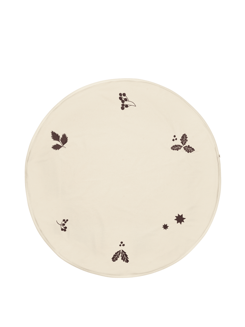 Oak Christmas Tree Blanket - Round