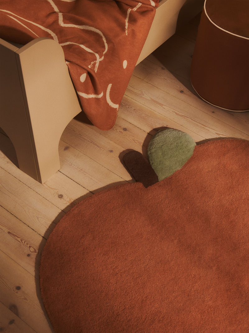 Apple Tufted Rug - Ferm Living Rugs - Brown Clay - HORNE