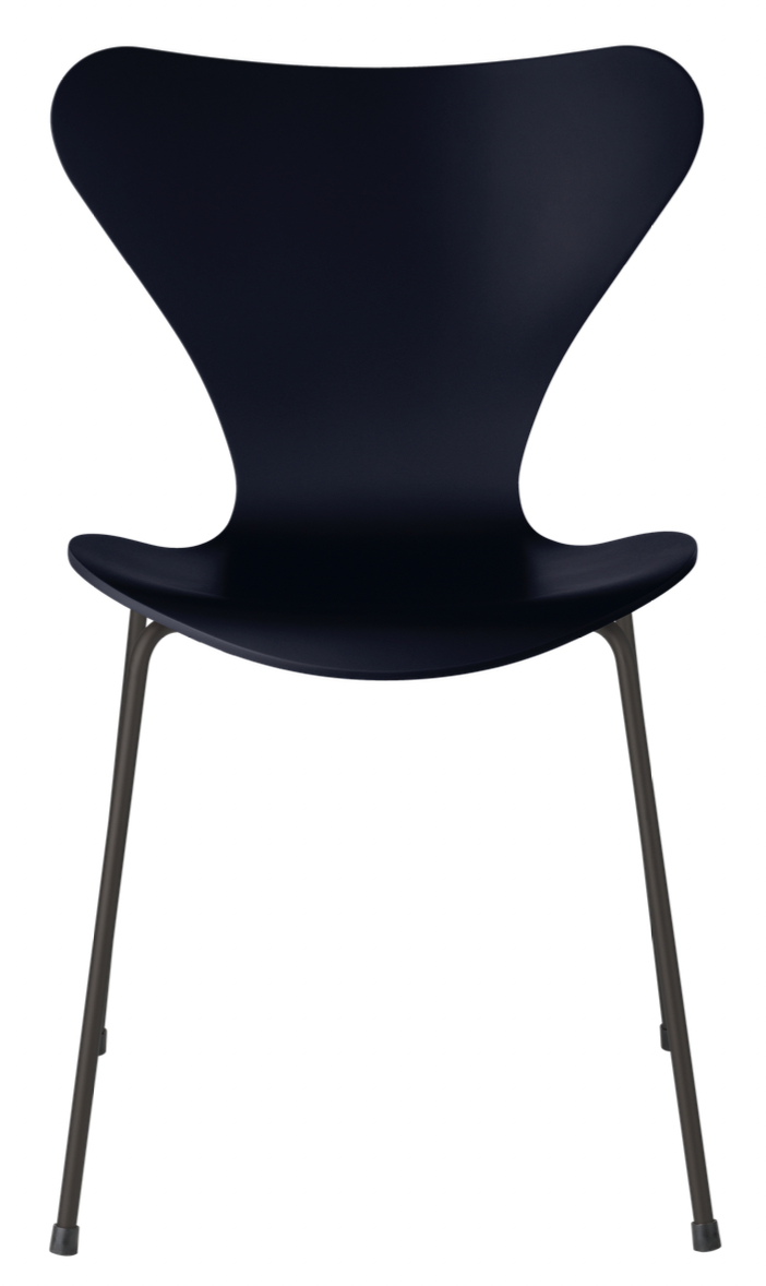 Series 7 Chair - Lacquered - Fritz Hansen - Chairs - Black - Chromed Steel - HORNE