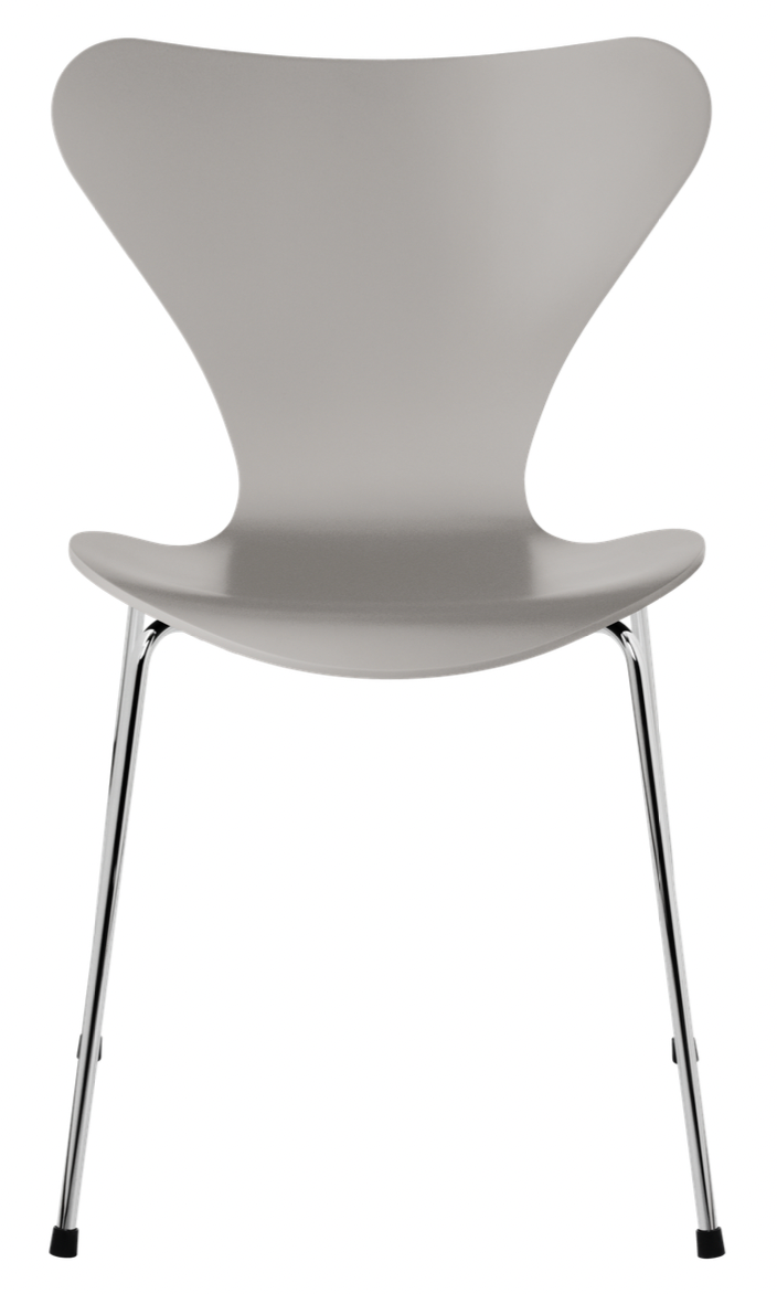 Series 7 Chair - Lacquered - Fritz Hansen - Chairs - Black - Chromed Steel - HORNE