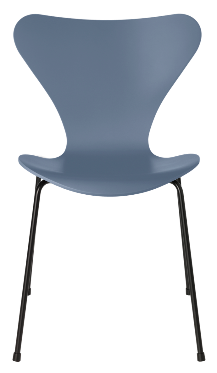 Series 7 Chair - Lacquered - Fritz Hansen - Chairs - Black - Chromed Steel - HORNE