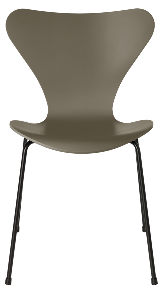 Series 7 Chair - Lacquered - Fritz Hansen - Chairs - Black - Chromed Steel - HORNE