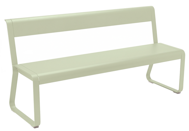 Bellevie Bench with Back - Fermob - Outdoor Furniture - Black Cherry - HORNE