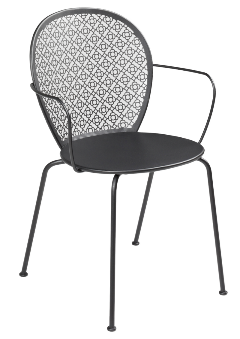 Lorette Armchair - Set of 2 - Fermob - Outdoor Furniture - Black Cherry - HORNE