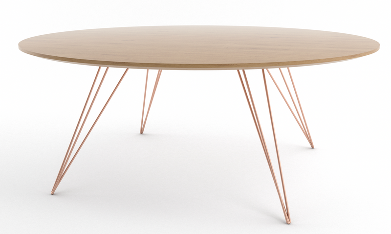 Williams Coffee Table - Small Oval - Tronk - Tables + Desks - Maple - Blood Red - HORNE