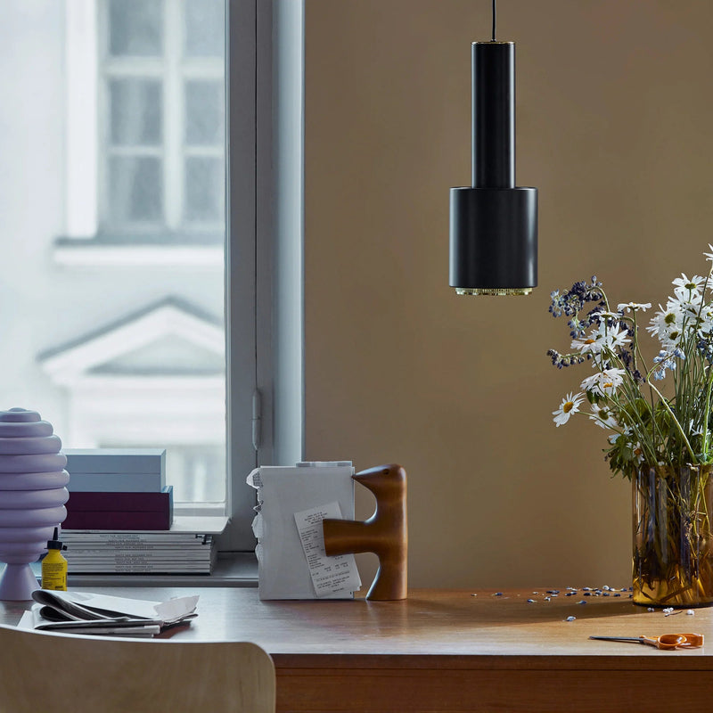 A110 Pendant by Alvar Aalto - Artek Pendants - Black - HORNE