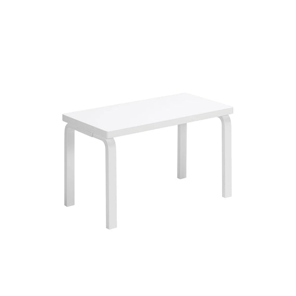 Aalto Bench 153B - Solid Top - Artek Stools + Benches + Ottomans - White Lacquered - HORNE