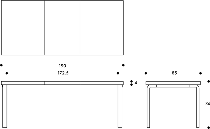 Aalto Table 97 - Extendable - Artek Tables + Desks - Birch - HORNE