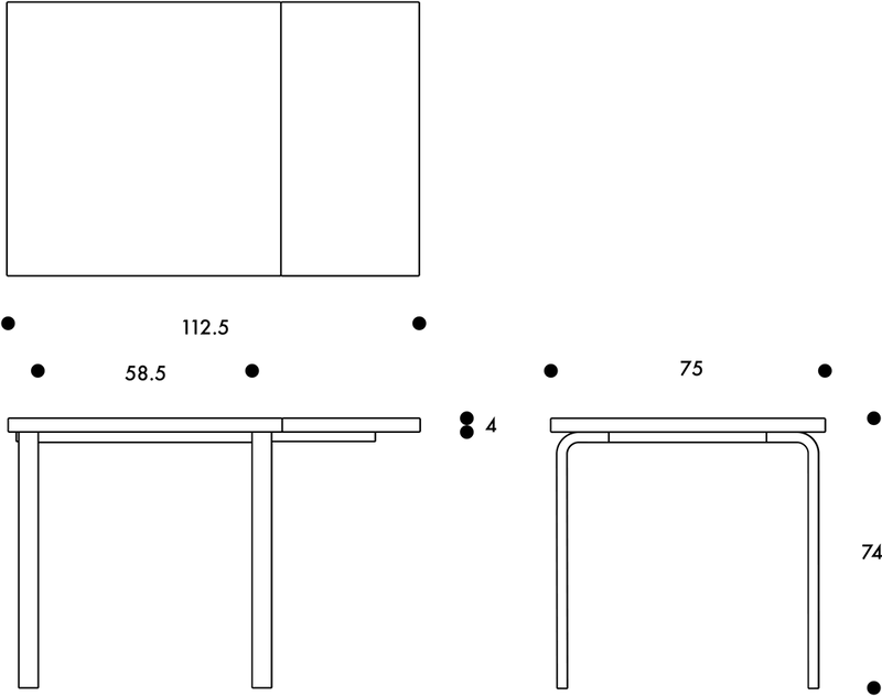 Aalto Table Foldable DL81C - Artek Tables + Desks - Birch - HORNE