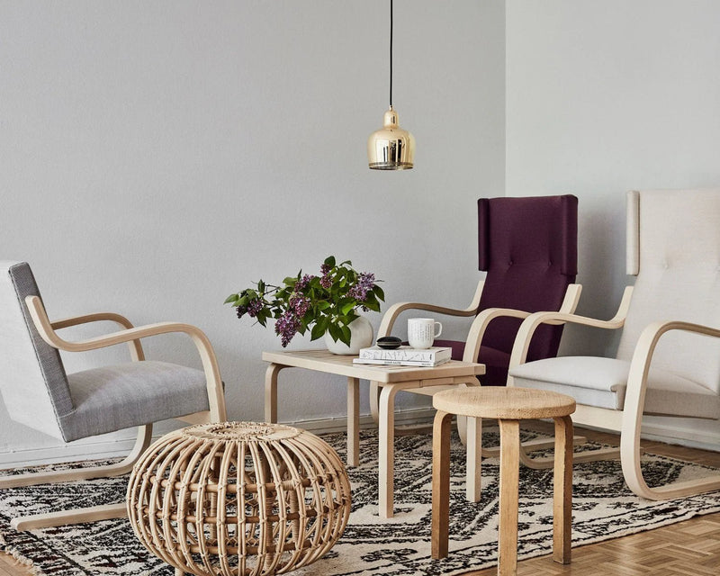 Alvar Aalto 153B Bench - Artek Stools + Benches + Ottomans - Natural Lacquer - HORNE