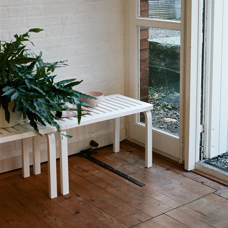 Alvar Aalto 153B Bench - Artek Stools + Benches + Ottomans - Natural Lacquer - HORNE