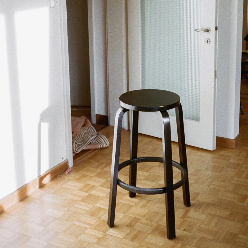 Alvar Aalto Bar Stool 64 - Artek Stools + Benches + Ottomans - Counter 25.6