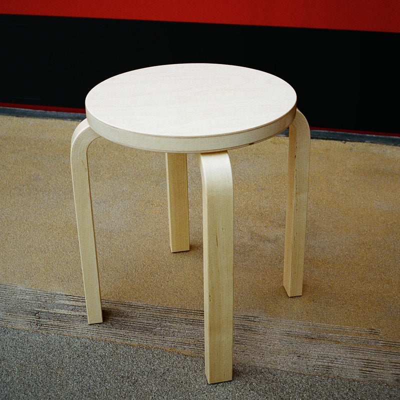 Alvar Aalto Stool E60 - Artek Stools + Benches + Ottomans - Wild Birch - HORNE