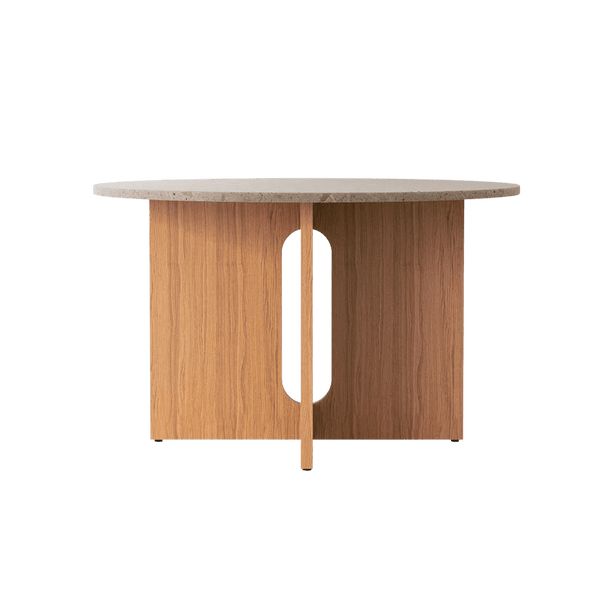 Androgyne Dining Table - Audo Copenhagen Tables - Natural Oak | Kunis Breccia - 120 - HORNE