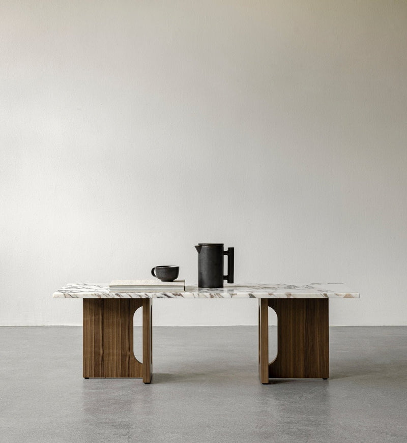 Androgyne Lounge Table - Wood - Audo Copenhagen - Coffee Tables - Dark Stained Oak - Kunis Breccia Sand - HORNE