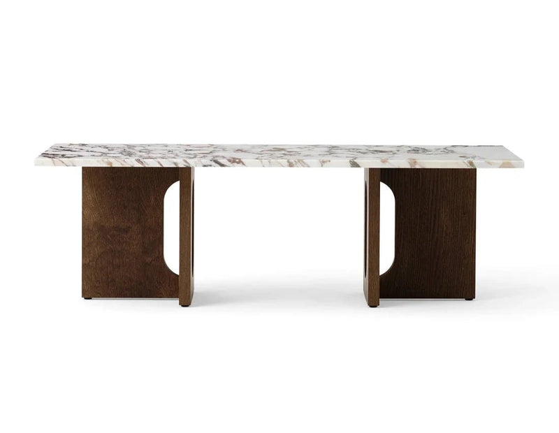 Androgyne Lounge Table - Wood - Audo Copenhagen - Coffee Tables - Dark Stained Oak - Kunis Breccia Sand - HORNE
