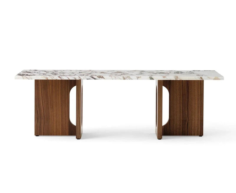 Androgyne Lounge Table - Wood - Audo Copenhagen - Coffee Tables - Dark Stained Oak - Kunis Breccia Sand - HORNE
