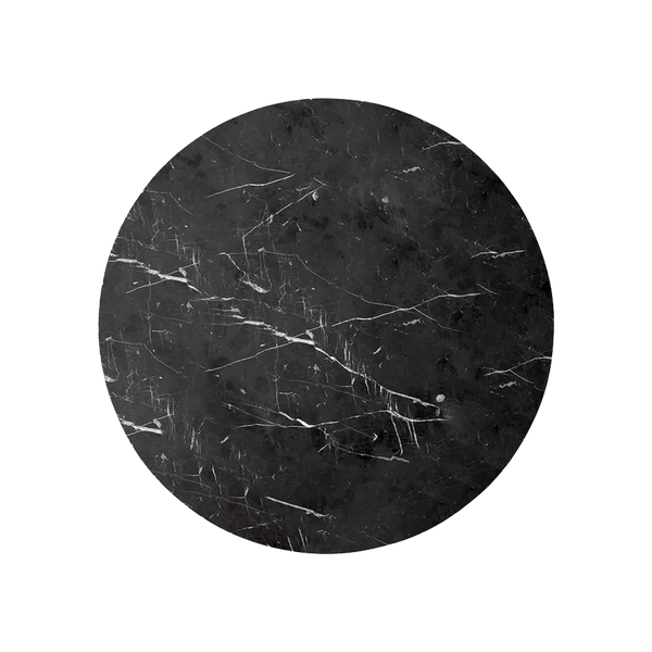 Androgyne Side Table Top Ø65 - Audo Copenhagen Tables + Desks - Black Marble Marquina - HORNE