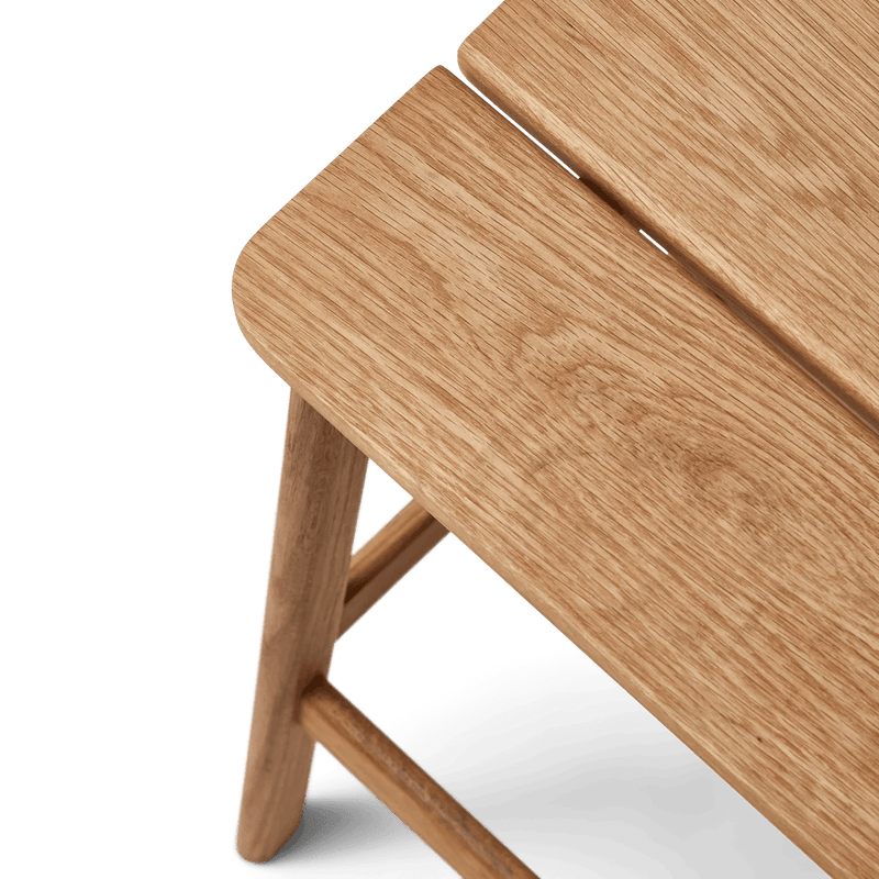 Angle Bar Stool - Form & Refine Stools + Benches + Ottomans - 65 - Oak - HORNE