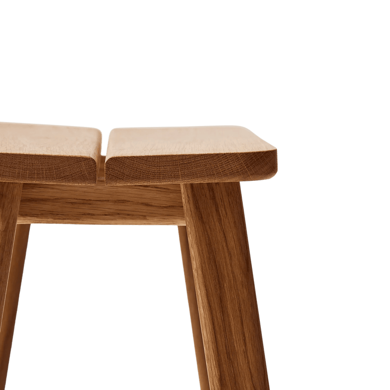 Angle Bar Stool - Form & Refine Stools + Benches + Ottomans - 65 - Oak - HORNE