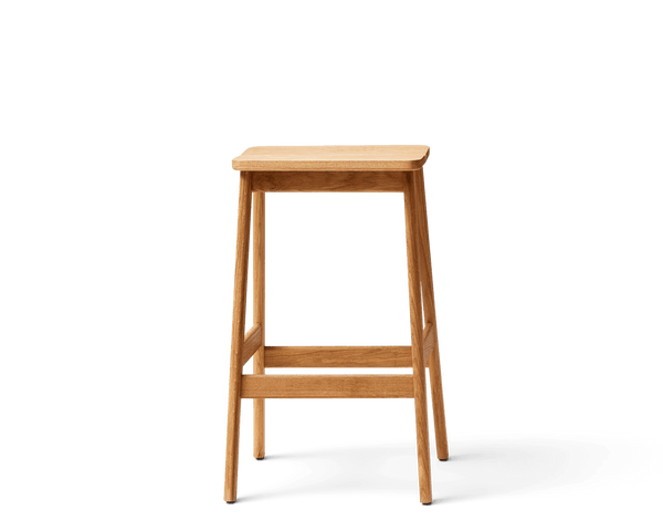 Angle Bar Stool - Form & Refine Stools + Benches + Ottomans - 65 - Oak - HORNE