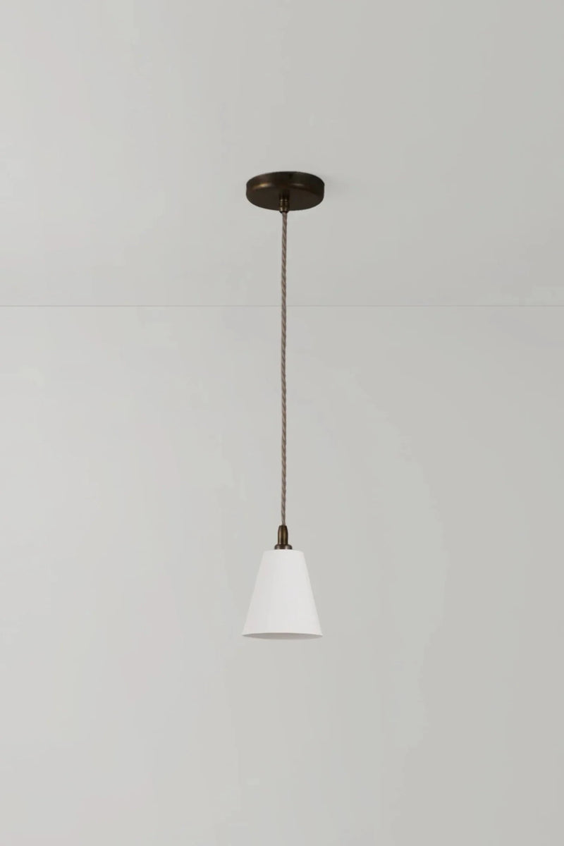 Antique Brass Flowerpot Pendant - Original BTC Pendants - HORNE