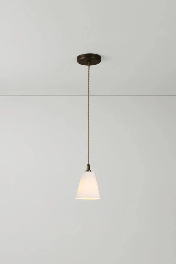 Antique Brass Flowerpot Pendant - Original BTC Pendants - HORNE