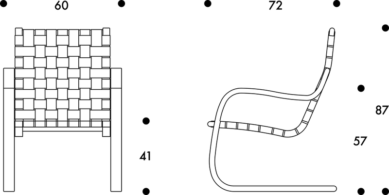 Armchair 406 - Artek Chairs - Birch/ Black - HORNE