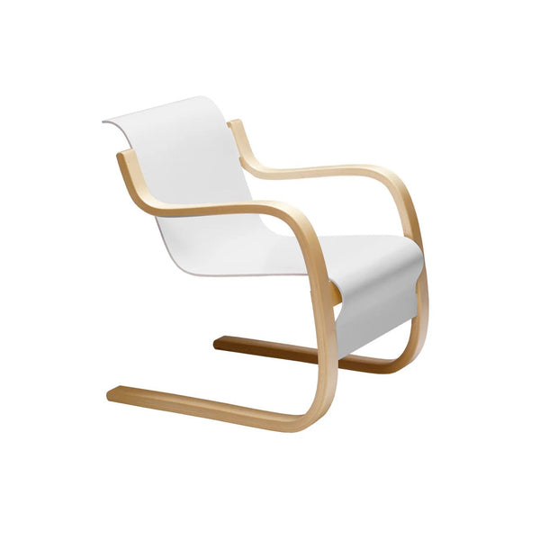 Armchair 42 - Alvar Aalto - Artek Chairs - White - HORNE