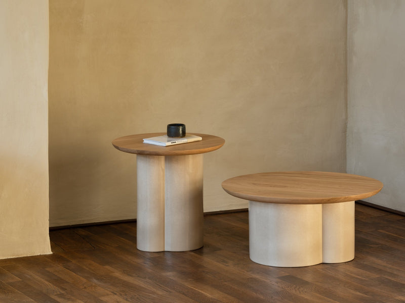 Arvin Coffee Table - Vincent Sheppard Table + Task - Natural Oak - Maroon - HORNE