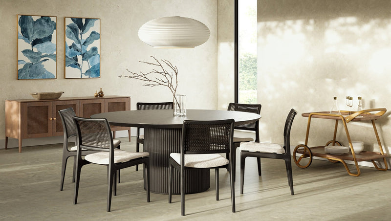 Atenas Round Dining Table - Urbia Tables - Ebano - HORNE