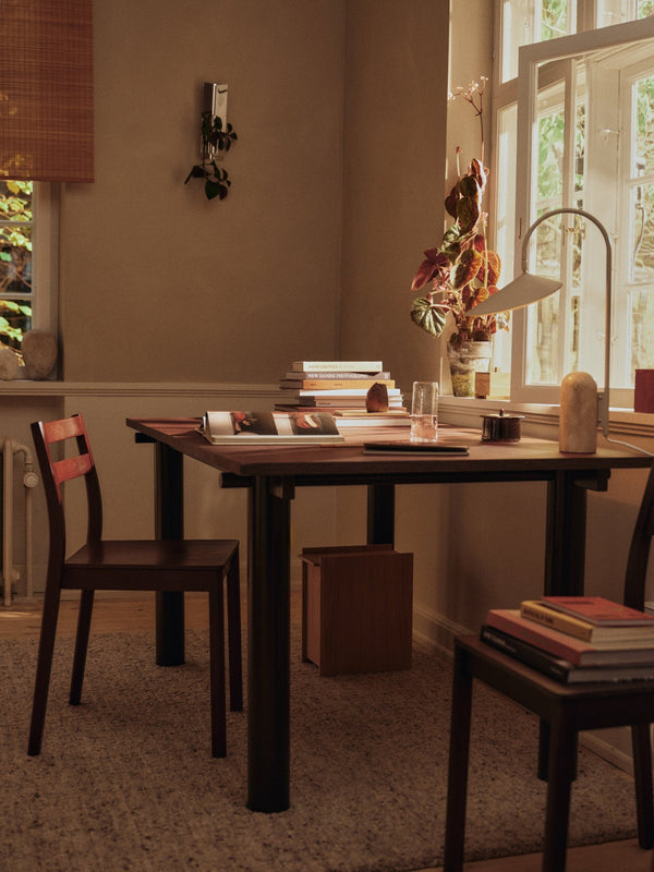 Atura Dining Table - 160 x 90 - Ferm Living Tables - Dark Chocolate/Dark Stained Oak - HORNE