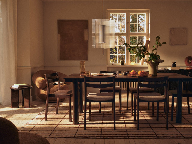 Atura Dining Table - 200 x 90 - Ferm Living Tables - Dark Chocolate/Dark Stained Oak - HORNE