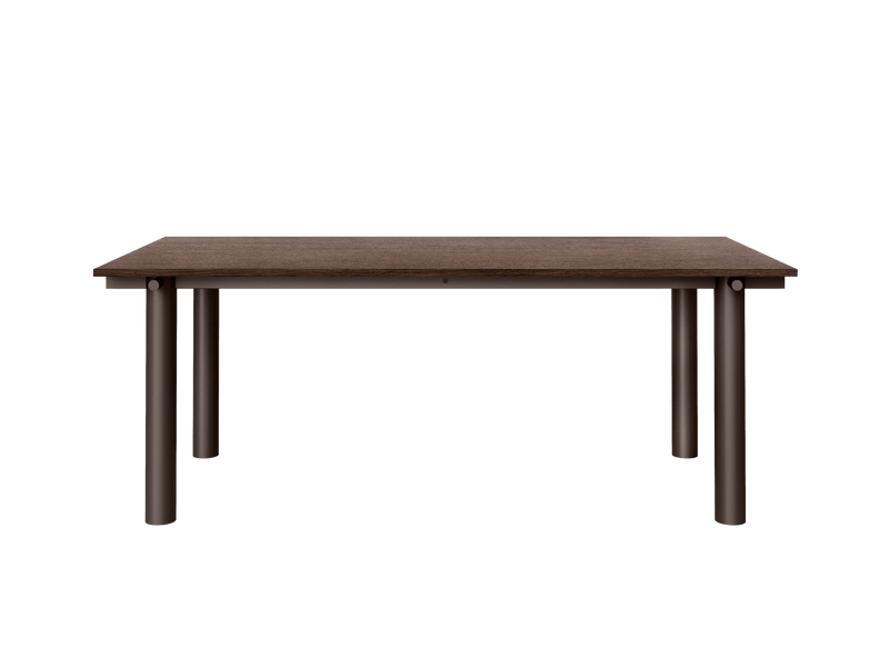 Atura Dining Table - 200 x 90 - Ferm Living Tables - Dark Chocolate/Dark Stained Oak - HORNE