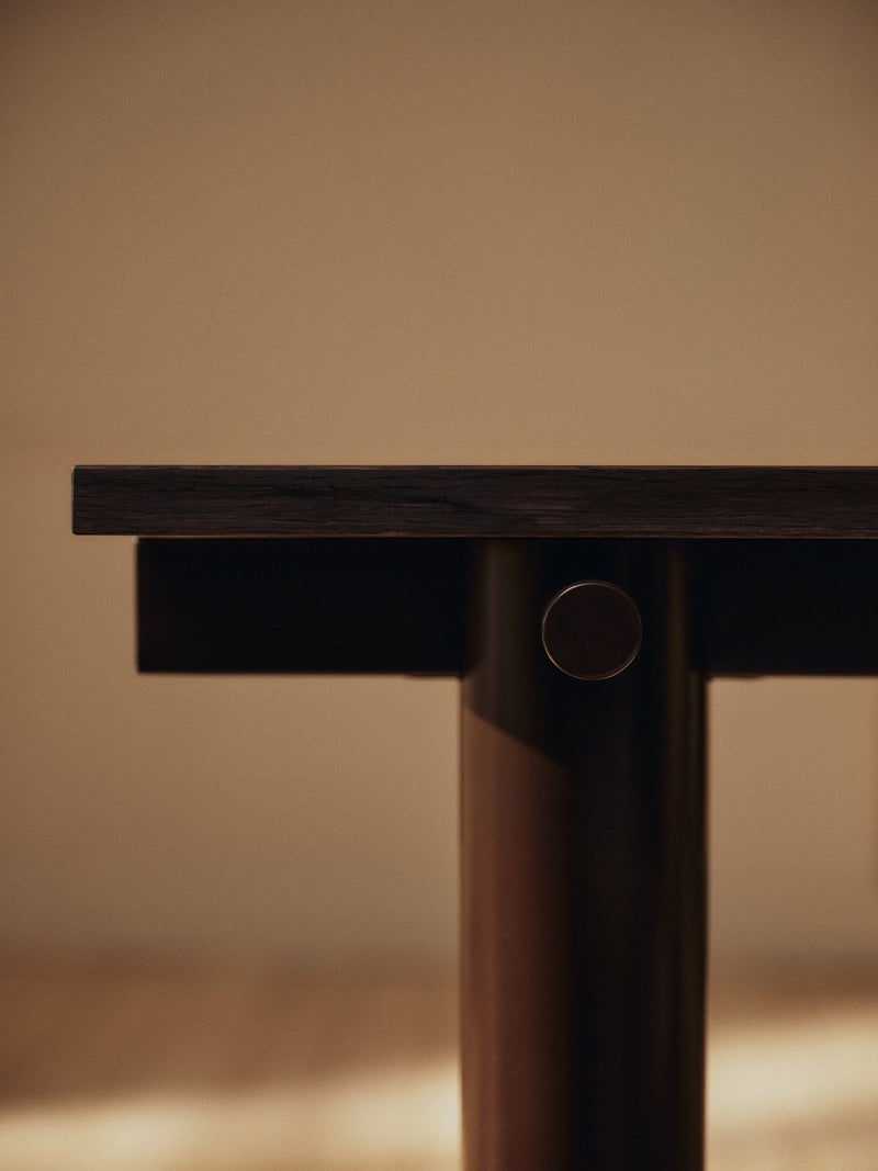 Atura Dining Table - 200 x 90 - Ferm Living Tables - Dark Chocolate/Dark Stained Oak - HORNE