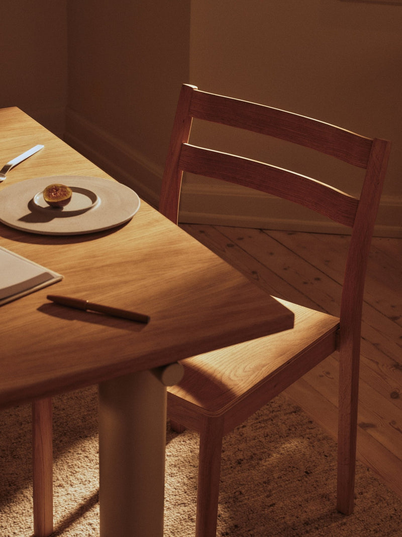 Atura Dining Table - 200 x 90 - Ferm Living Tables - Dark Chocolate/Dark Stained Oak - HORNE