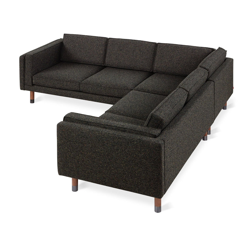 Augusta Bi - Sectional - Gus* Modern - Sofas - Caledon Cinder/ Walnut Pewter - HORNE