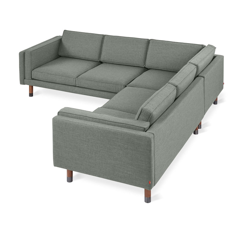 Augusta Bi - Sectional - Gus* Modern - Sofas - Caledon Cinder/ Walnut Pewter - HORNE