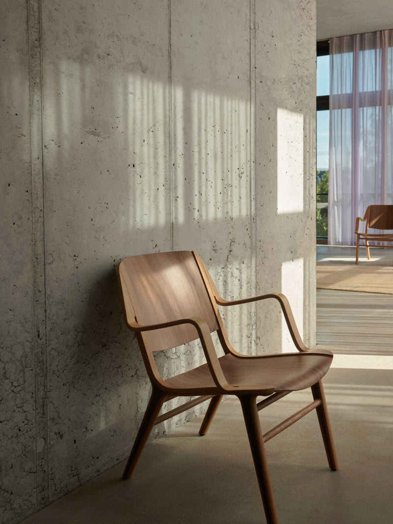 Ax Lounge Chair - &Tradition Chairs - Lacquered Oak & Walnut - HORNE