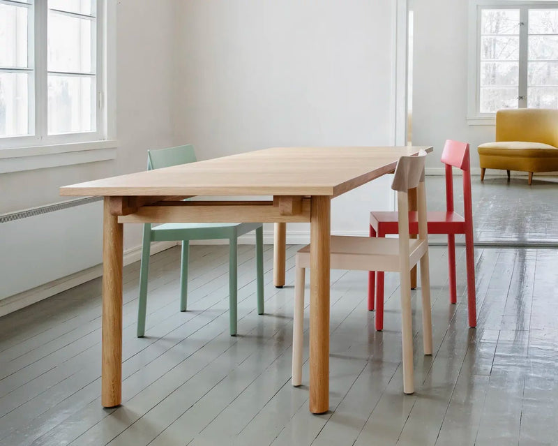 Basic Extendable Table - Straight - Nikari Tables + Desks - Natural Oiled Oak - HORNE