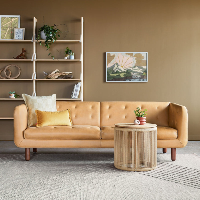 Beaconsfield Sofa - Gus* Modern - Chairs - Canyon Whiskey Leather - Walnut - HORNE